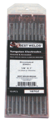 Zirconiated Ground Tungsten Electrodes Zirconiated Ground Tungsten Electrodes