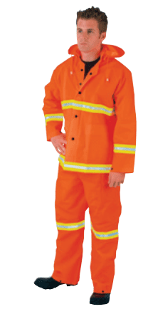 Luminator™ 3-Piece Rain Suits, Lime Stripe