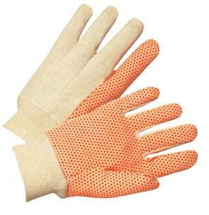 Dotted Canvas Gloves