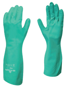 Flock-Lined Nitrile Disposable Gloves