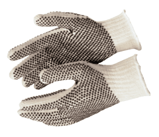 PVC Dot String Knit Gloves