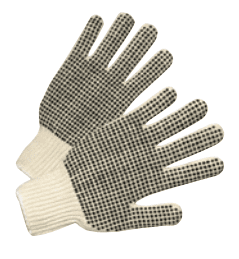 PVC-Dot String-Knit Gloves