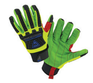 R2 Green Corded Palm Rigger Gloves