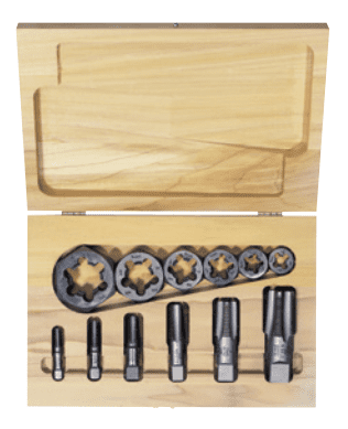 12-pc Hexagon Re-threading Die Sets