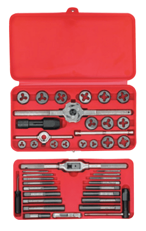 41-pc Machine Screw-Fractional Tap and Hex Die Sets