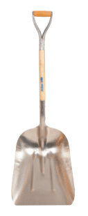 Aluminum Scoop with Hardwood Handle