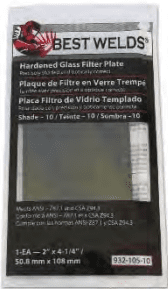 Bestwelds Hardened Glass Filter Plate-4-1-2X5-1-4 Bestwelds Hardened Glass Filter Plate-4-1-2X5-1-4